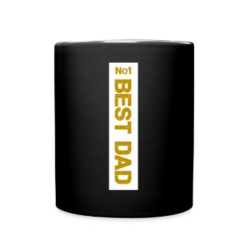 No.1 BEST DAD T-Shirt - Full Colour Mug - black - Front