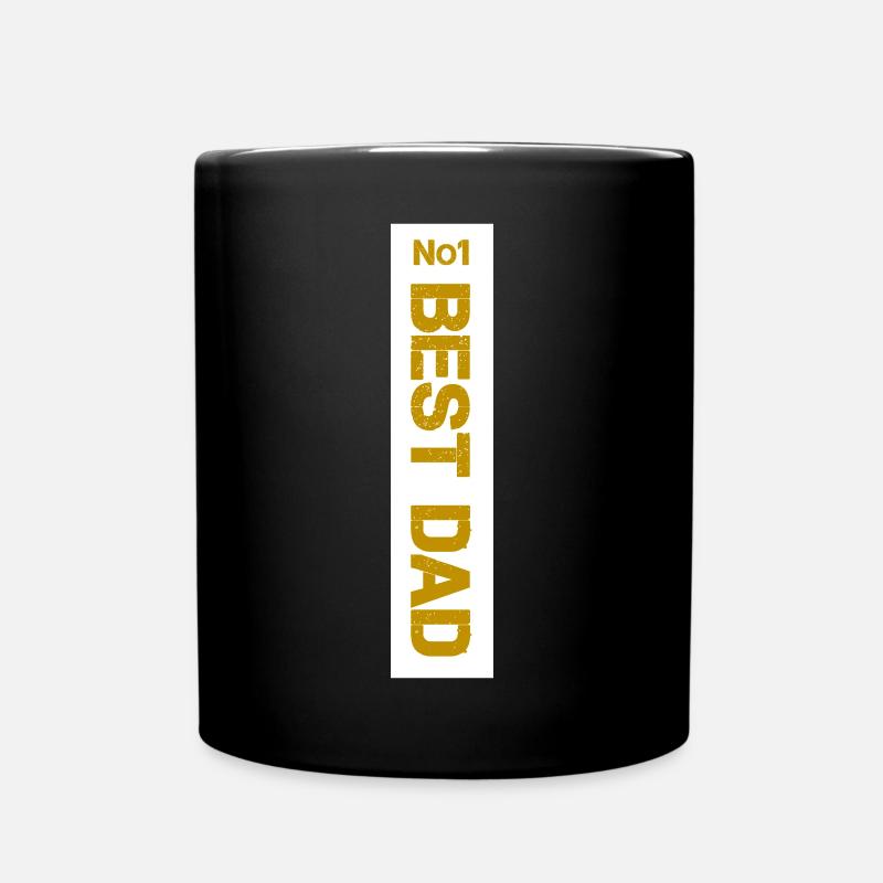 No.1 BEST DAD T-Shirt - Tasse einfarbig - Schwarz