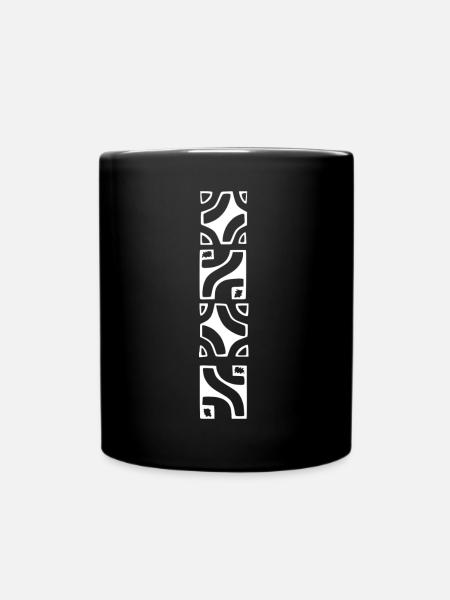 TEMANAVA (Weiß) - Tasse einfarbig - Schwarz