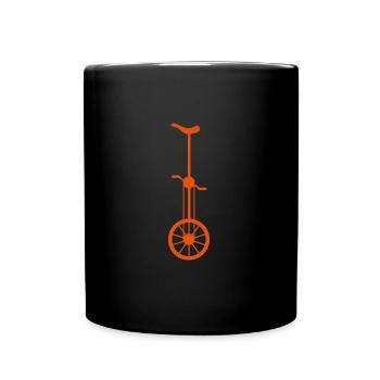 monocycle roue 1006 - Mug uni - noir - Devant