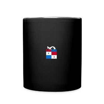 Panama Flag Gift Idea - Full Colour Mug - black - Front