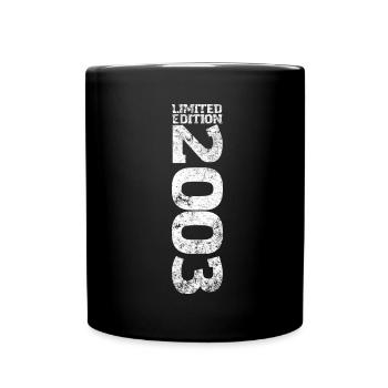 Limited Edition 2003 19th Birthday Gift - Full Colour Mug - black - Front