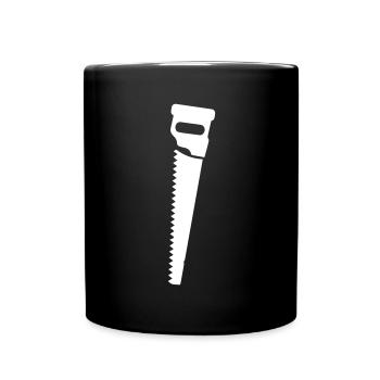 Icône de scie - Mug uni - noir - Devant