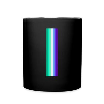 Human Human Rainbow Gift Idea Rainbow flag - Full Colour Mug - black - Front