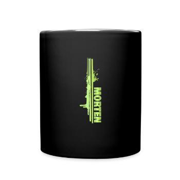 Malerei Morten - Tasse einfarbig - Schwarz - Vorne
