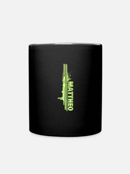 Mattheo comme une touche de couleur - Mug uni - noir
