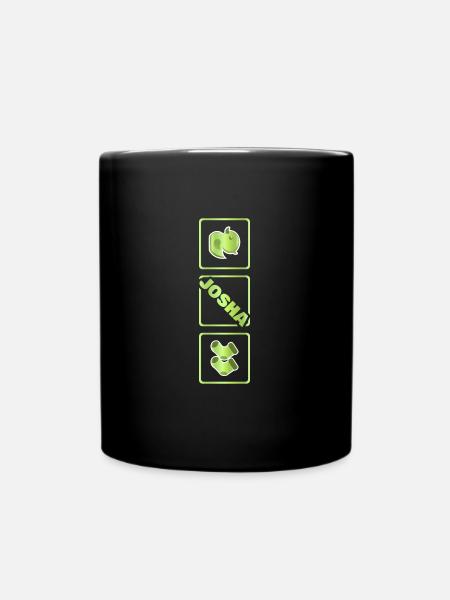 Geburt Josha - Tasse einfarbig - Schwarz