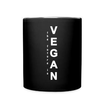 The future is Vegan - Full Colour Mug - black - Front