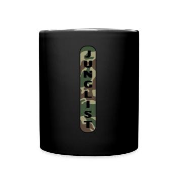 Junglist Drum and Bass DNB Vert Camo Remix - Tasse einfarbig - Schwarz - Vorne