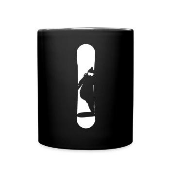 Snowboard - (16) - Mug uni - noir - Devant