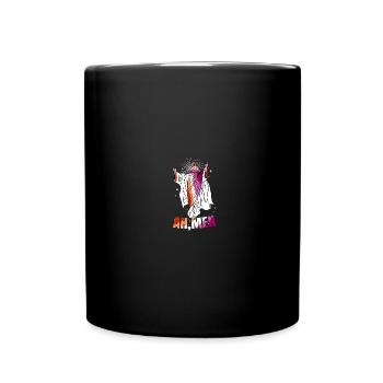 Lesben Gott Christen LGBT Pride Lesbian Rainbow - Tasse einfarbig - Schwarz - Vorne