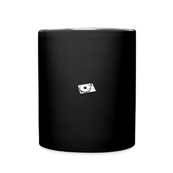 DJ Turntables Tourne-disque Techno - Mug uni - noir - Devant