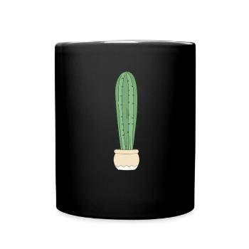 Vintage Cactus Cactus Plant Succulent Desert - Full Colour Mug - black - Front