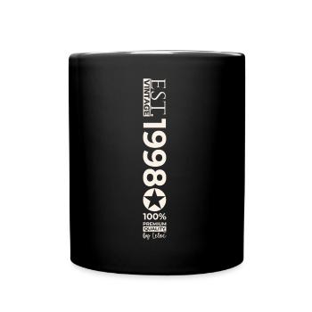 25th Birthday Man Original June Vintage 1998 - Full Colour Mug - black - Front