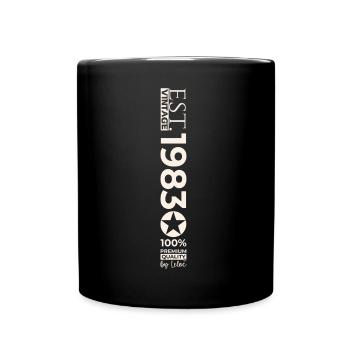 40th Birthday Man Original June Vintage 1983 - Full Colour Mug - black - Front