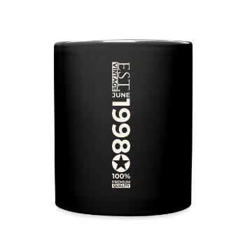 25th Birthday Man Original June Vintage 1998 - Full Colour Mug - black - Front