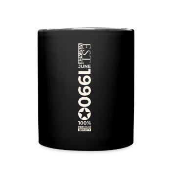 33rd Birthday Man Original June Vintage 1990 - Full Colour Mug - black - Front