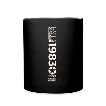 40th Birthday Man Original June Vintage 1983 - Full Colour Mug - black - Front