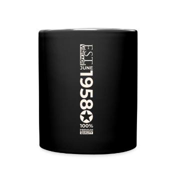 65th Birthday Man Original June Vintage 1958 - Mug uni - noir - Devant