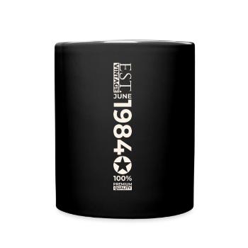39th Birthday Man Original June Year 1984 - Full Colour Mug - black - Front