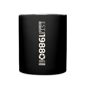35th Birthday Man Original June Vintage 1988 - Full Colour Mug - black - Front