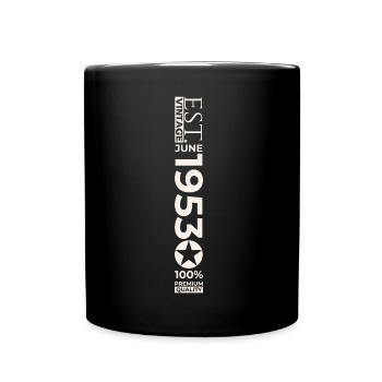 70th Birthday Man Original June Year 1953 - Full Colour Mug - black - Front