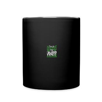Veganer Spruch Vegane Lebensweise - Tasse einfarbig - Schwarz - Vorne