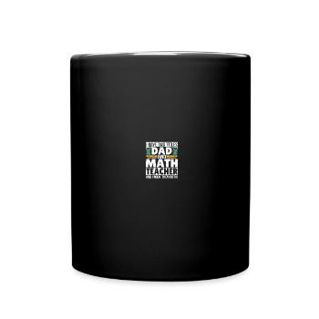 J’ai deux titres Papa et Professeur de mathématiques - Mug uni - noir - Devant