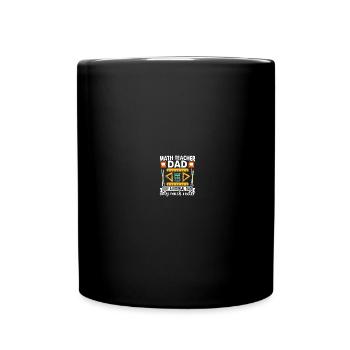 Professeur de mathématiques Papa comme un papa normal seulement - Mug uni - noir - Devant