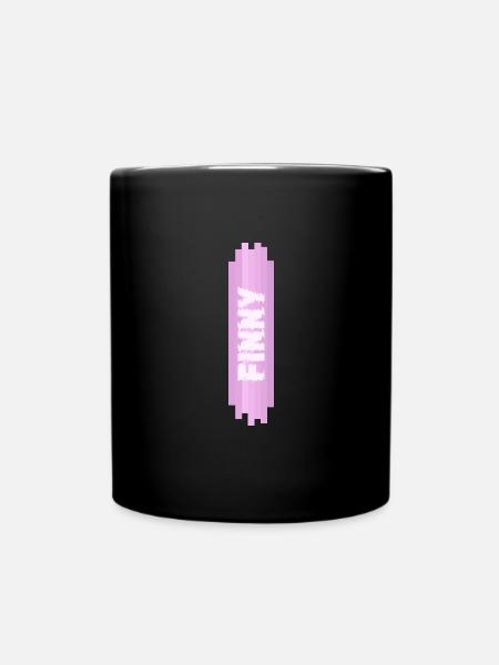 Mädchenname Finny - Tasse einfarbig - Schwarz