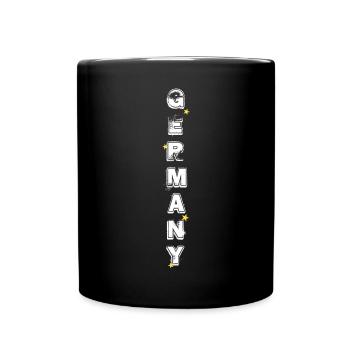GERMANY lettering vertical - Full Colour Mug - black - Front