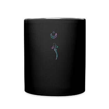 Maori Shark Moon Tattoo - Gift Idea - Tasse einfarbig - Schwarz - Vorne