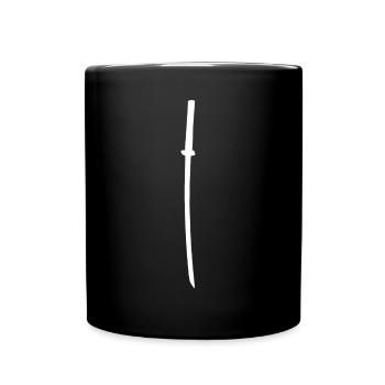 Samurai Katana sait - Mug uni - noir - Devant