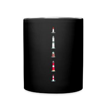 Phares sur l’île de Sylt - Mug uni - noir - Devant