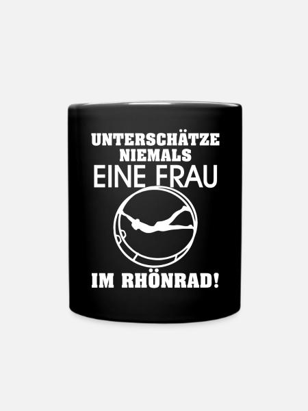Rhönrad - Tasse einfarbig - Schwarz