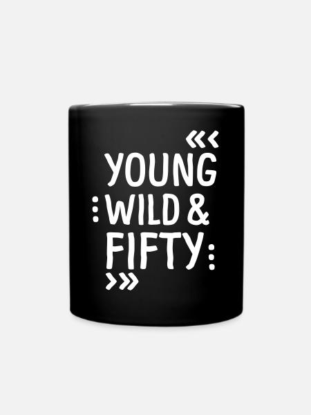 YOUNG WILD & FIFTY - Tasse einfarbig - Schwarz