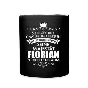 FLORIAN - Majestät - Tasse einfarbig - Schwarz - Vorne