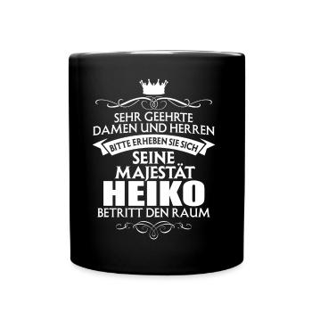HEIKO - Majestät - Tasse einfarbig - Schwarz - Vorne