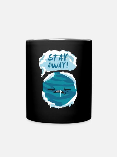 Sprüche Geschenk Planet Kälte Winter Kind Weltall - Tasse einfarbig - Schwarz