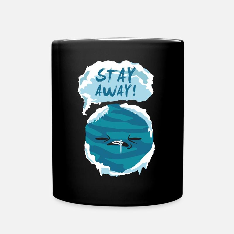 Sprüche Geschenk Planet Kälte Winter Kind Weltall - Tasse einfarbig - Schwarz