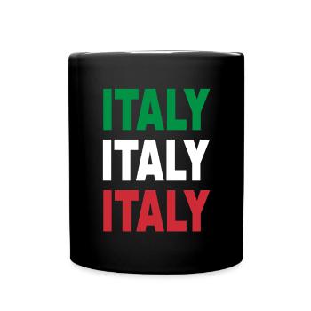 Italy / Gift / Gift Idea - Full Colour Mug - black - Front