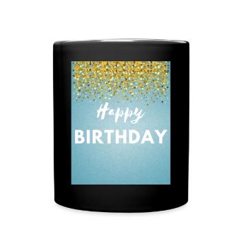 Bon anniversaire - Mug uni - noir - Devant