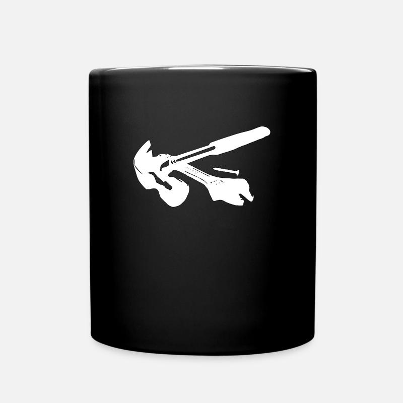 Werkzeug Heimwerker - Geschenkidee - Tasse einfarbig - Schwarz