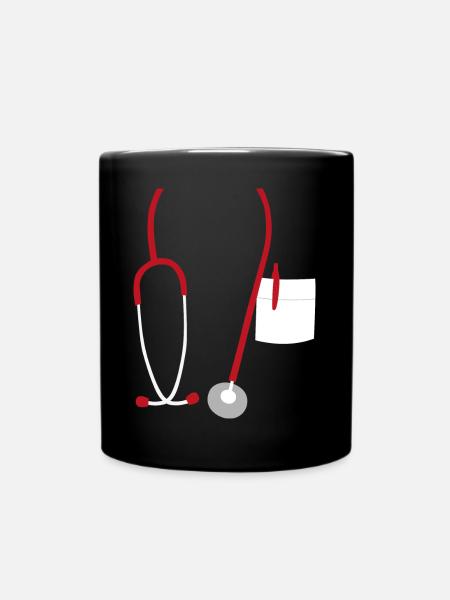 Stéthoscope médecine docteur docteur pratique KH cadeau - Mug uni - noir