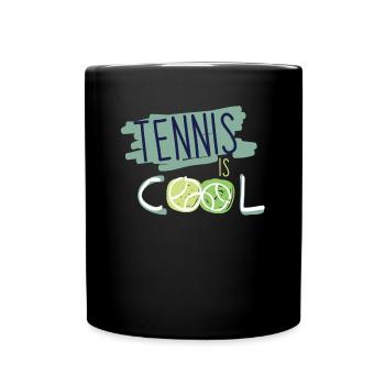 TENNIS IS COOL SPORT FIT - Tasse einfarbig - Schwarz - Vorne