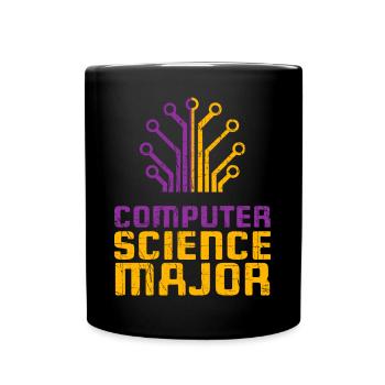 Informatik - Tasse einfarbig - Schwarz - Vorne