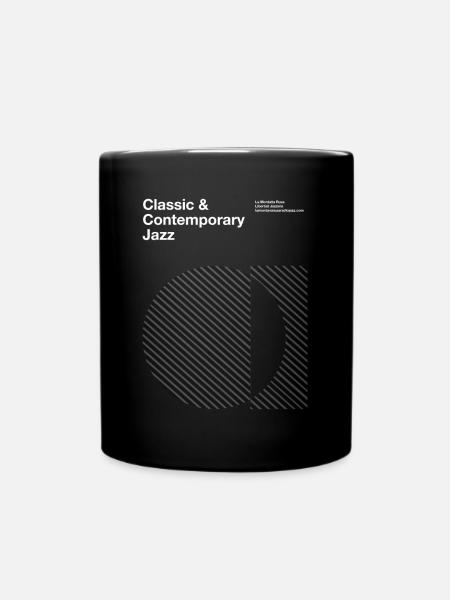 Bauhaus Jazz - Full Colour Mug - black