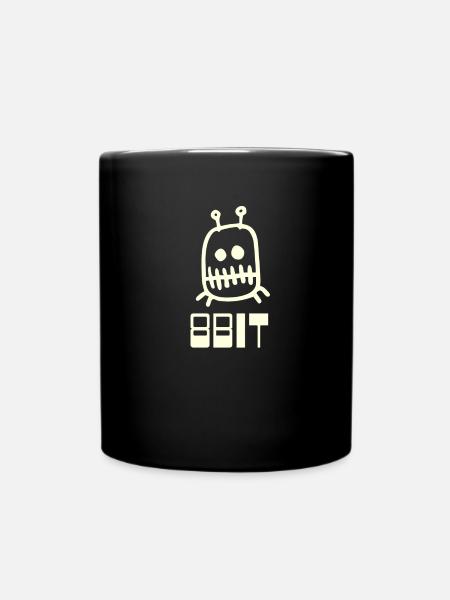 8bit computer - Full Colour Mug - black