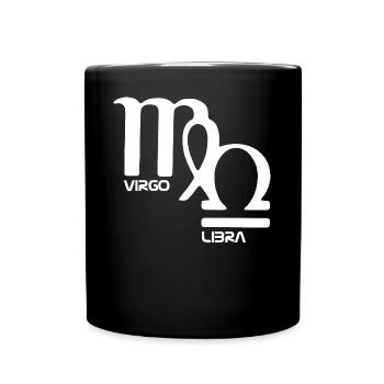 Zodiac Vierge et Balance - Mug uni - noir - Devant