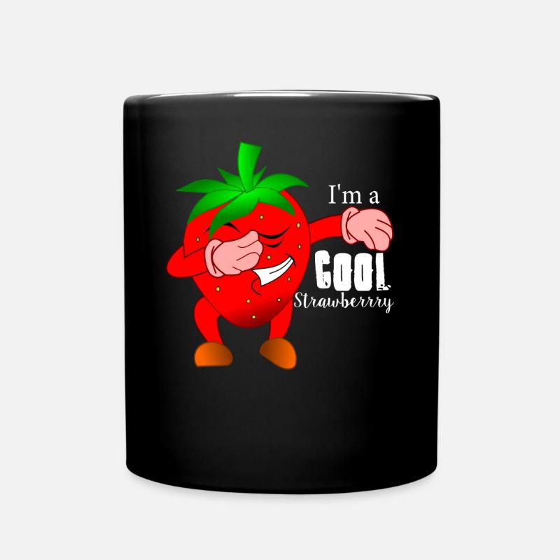 Fruit impertinent à la fraise - Mug uni - noir
